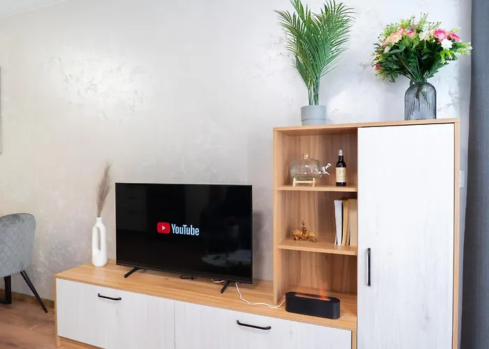 Apartament New Modern & Cozy With Free Private Parking And Ev Charging Station *